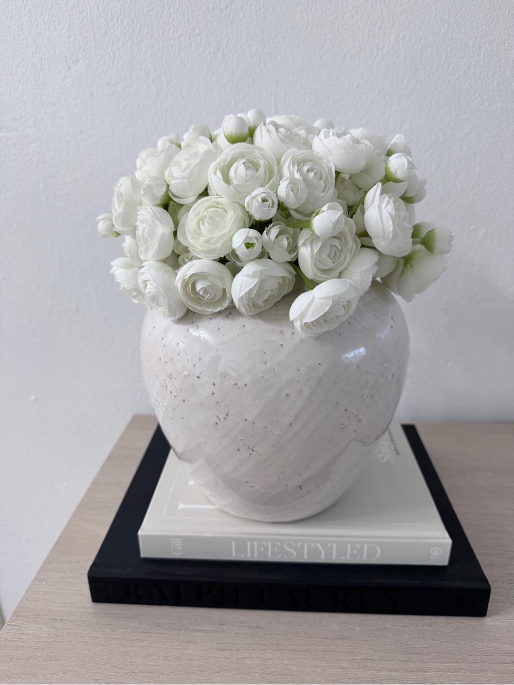 White Ranunculus Arrangement